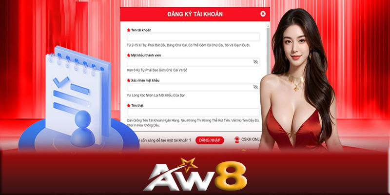 Đăng ký AW8 - Hướng dẫn đăng ký AW8 thành công trong 5 phút